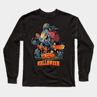 Halloween Witch Long Sleeve T-Shirt